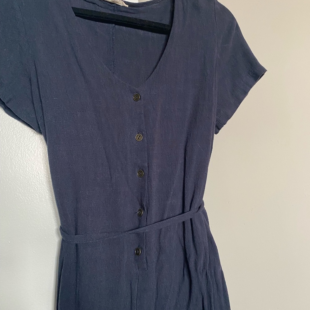 Navy Buttoned Jumper - image 4